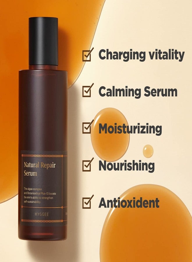 HYGGEE Natural Repair Serum - Hydrating & Nourishing Face Serum with Ginseng Extract - Antioxidant & Rejuvenating - Highly Concentrated Formula for Night Treatment - Skin Irritation Free, 4.05 fl.oz. - Image 3